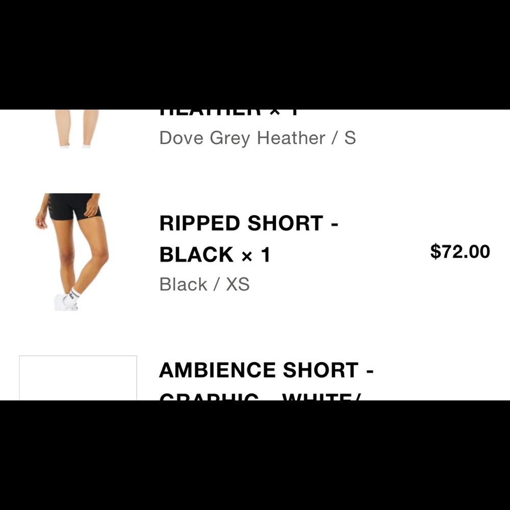 Alo Yoga Ripped Short - Picture 4 of 4